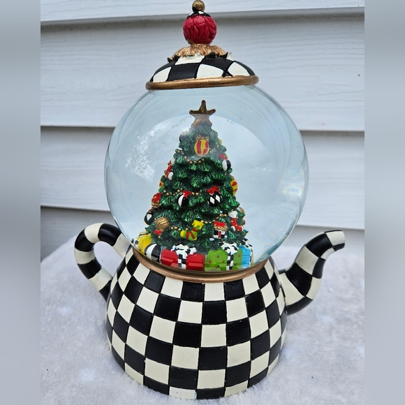 MacKenzie-Childs Other - Mackenzie Childs Courtly Teapot Snow Globe Christmas Tree